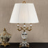 Ambrosie Stainless Steel Crystal Lamp with Shade
